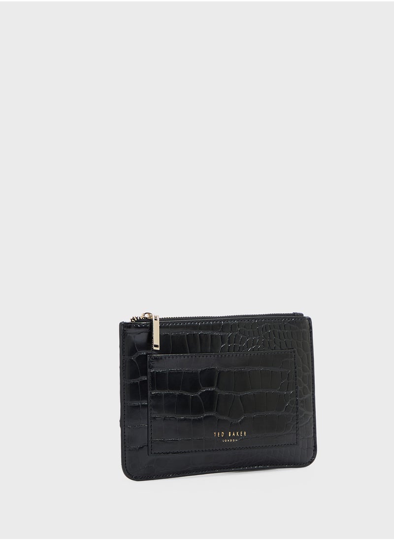 Croc Effect With Passport Wallet