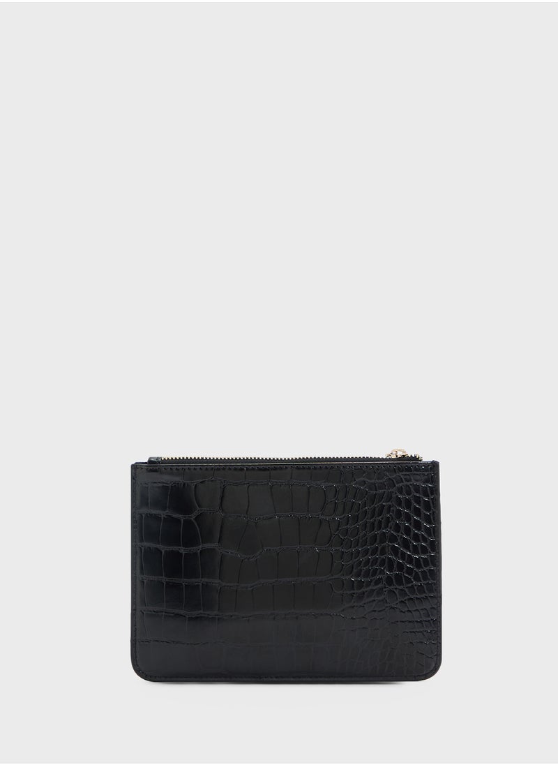 Croc Effect With Passport Wallet