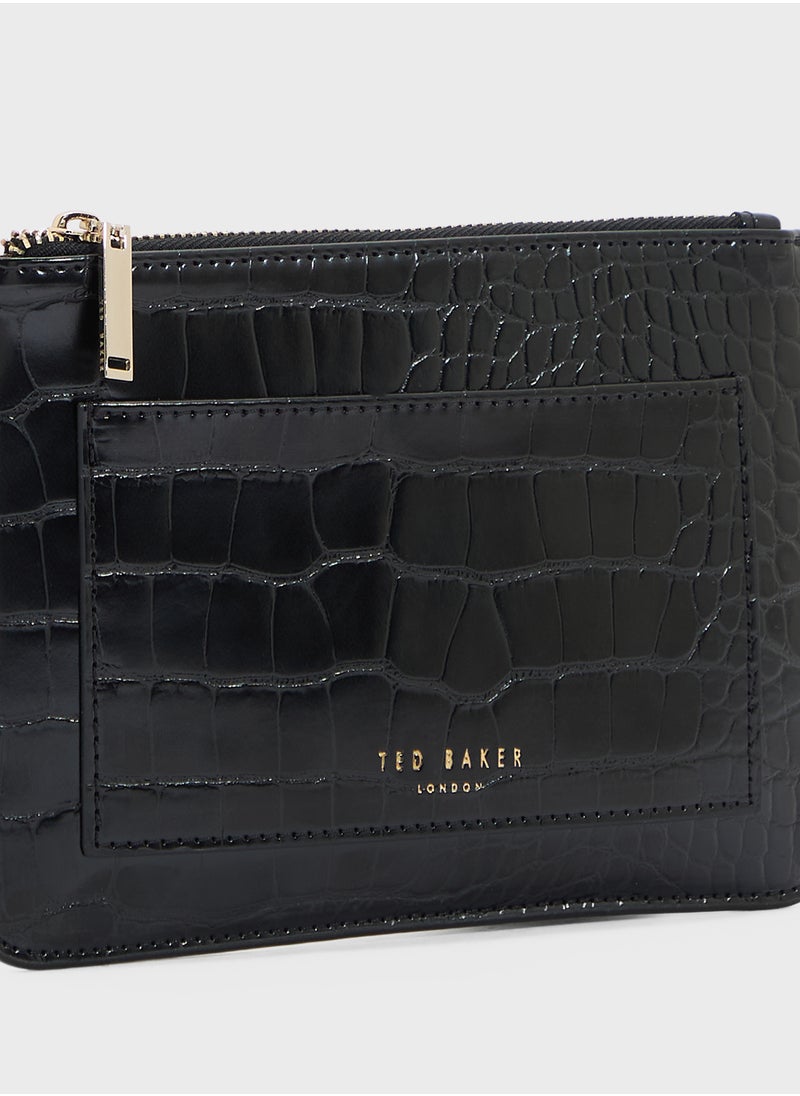Croc Effect With Passport Wallet