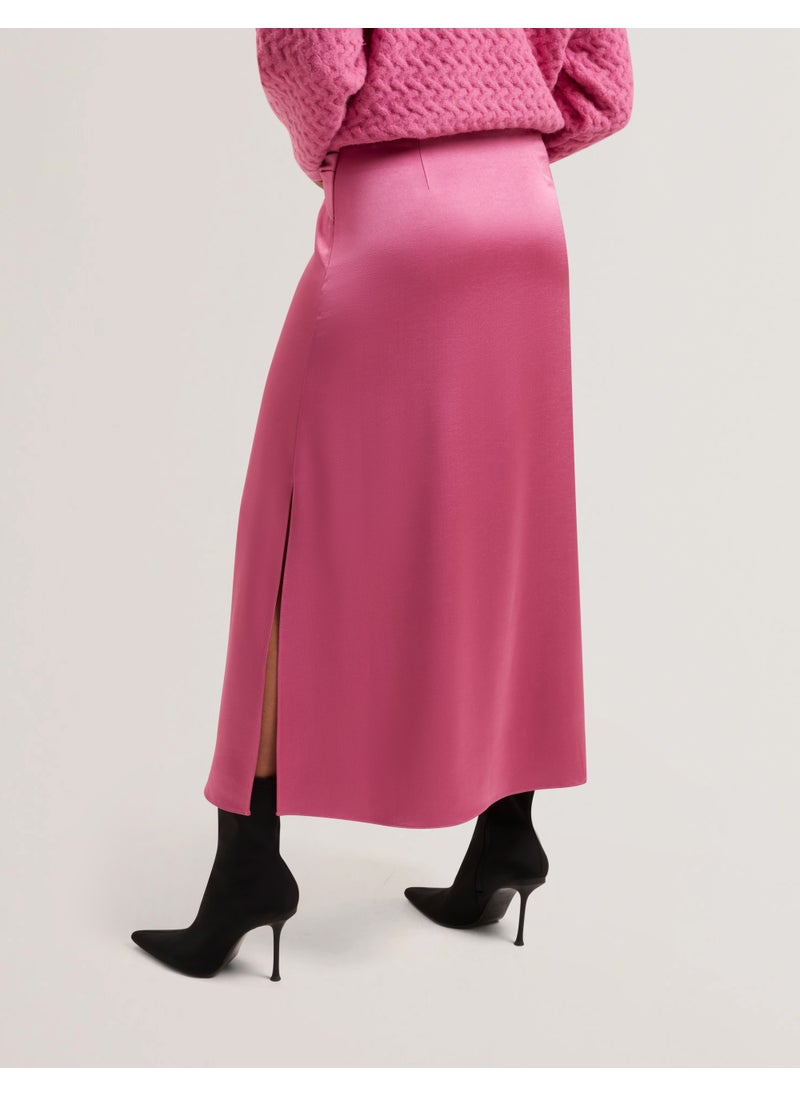 Knot Detail High Waist Skirt