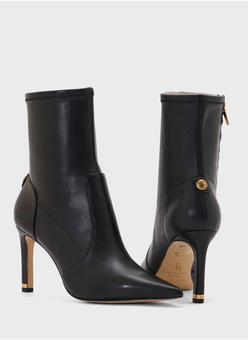 Pencil Heel Ankle Boots