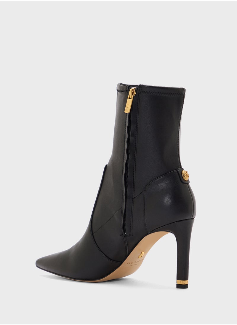 Pencil Heel Ankle Boots
