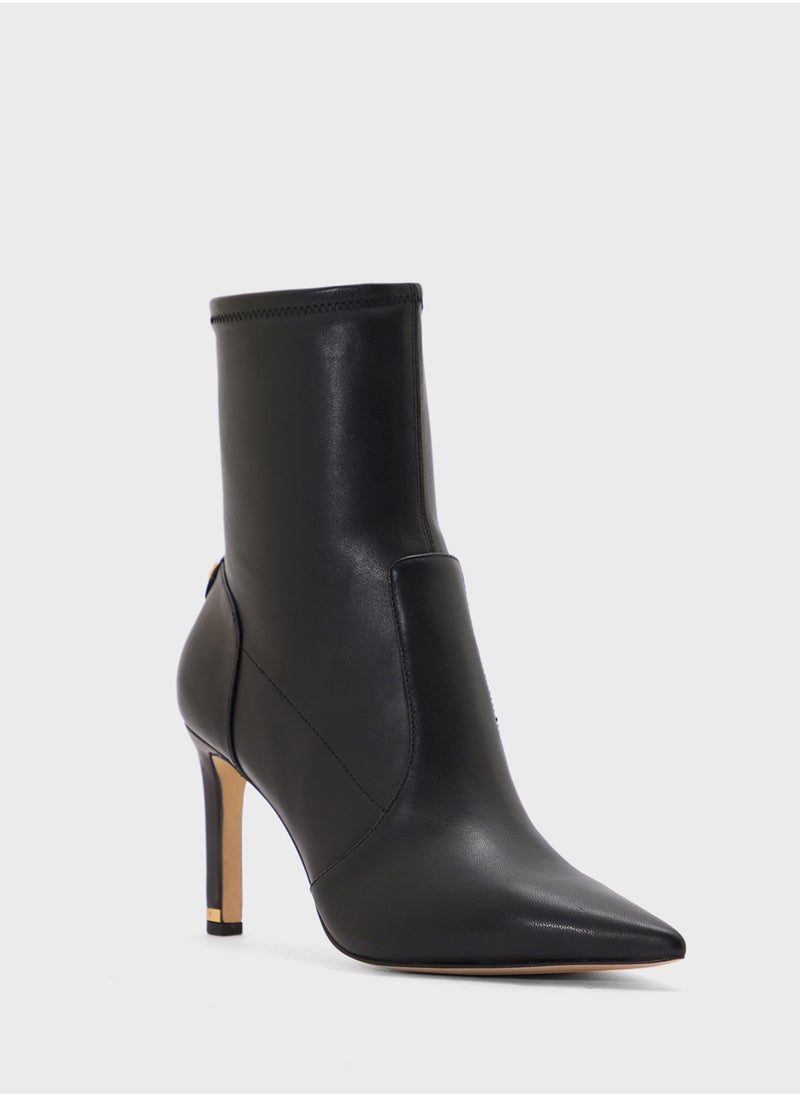 Pencil Heel Ankle Boots