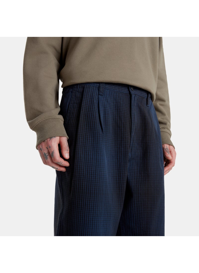 Men's Authentic Chino Tapered Plaid Pants