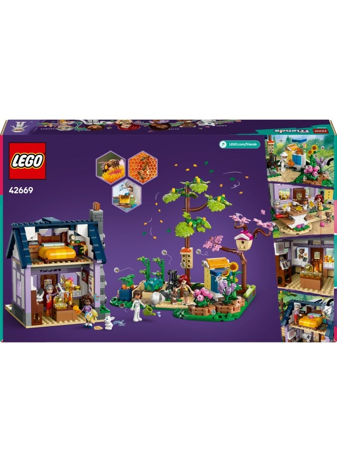 Friends Beekeepers’ House and Flower Garden Set, Creative toy for Kids and Teenagers, with 4 Mini Dolls, Cat and Rabbit Animal Figures, Plus Accessories, Birthday Gift for Girls aged 12+ 42669 (1161 pieces)