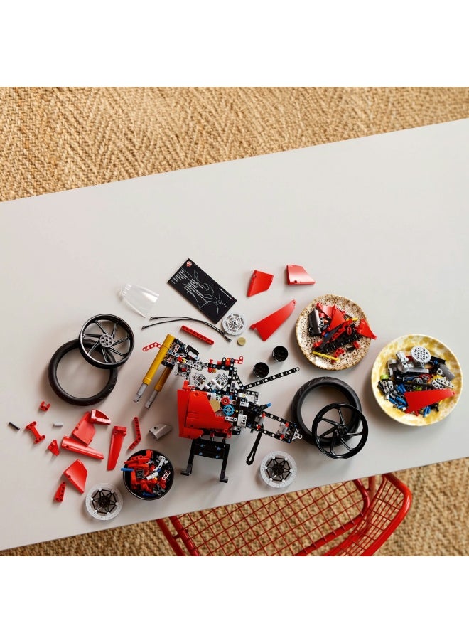Technic Ducati Panigale V4 S Motorcycle Model - Building Sets for Adults, Men & Women Aged 18+ - Gifts for Motorbike Fans - 42202 (1603 pieces)