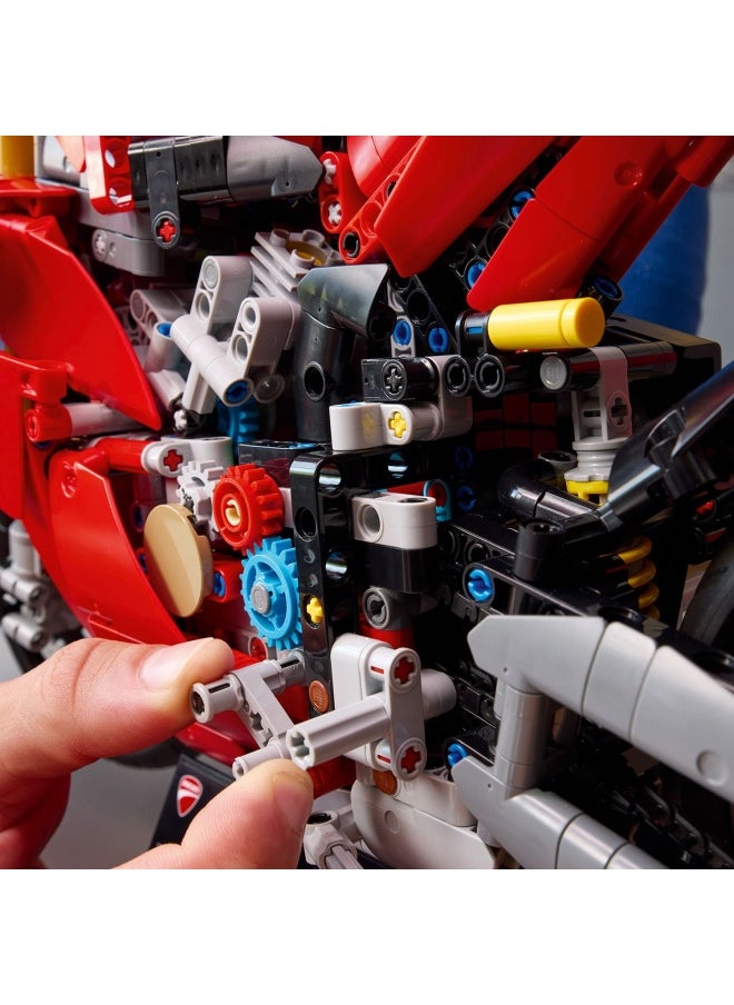 Technic Ducati Panigale V4 S Motorcycle Model - Building Sets for Adults, Men & Women Aged 18+ - Gifts for Motorbike Fans - 42202 (1603 pieces)