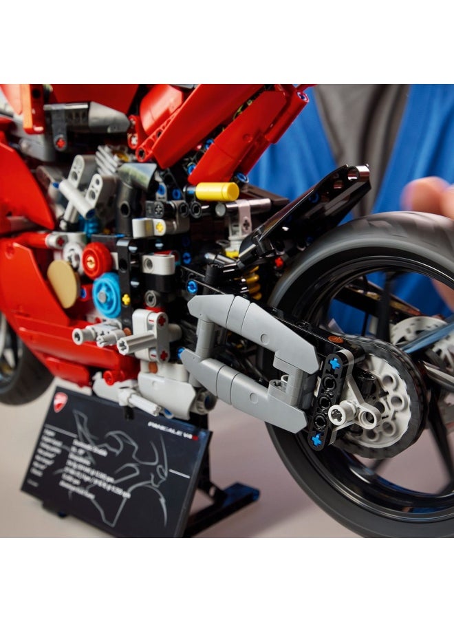 Technic Ducati Panigale V4 S Motorcycle Model - Building Sets for Adults, Men & Women Aged 18+ - Gifts for Motorbike Fans - 42202 (1603 pieces)