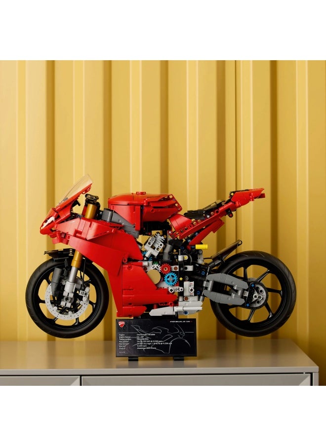Technic Ducati Panigale V4 S Motorcycle Model - Building Sets for Adults, Men & Women Aged 18+ - Gifts for Motorbike Fans - 42202 (1603 pieces)