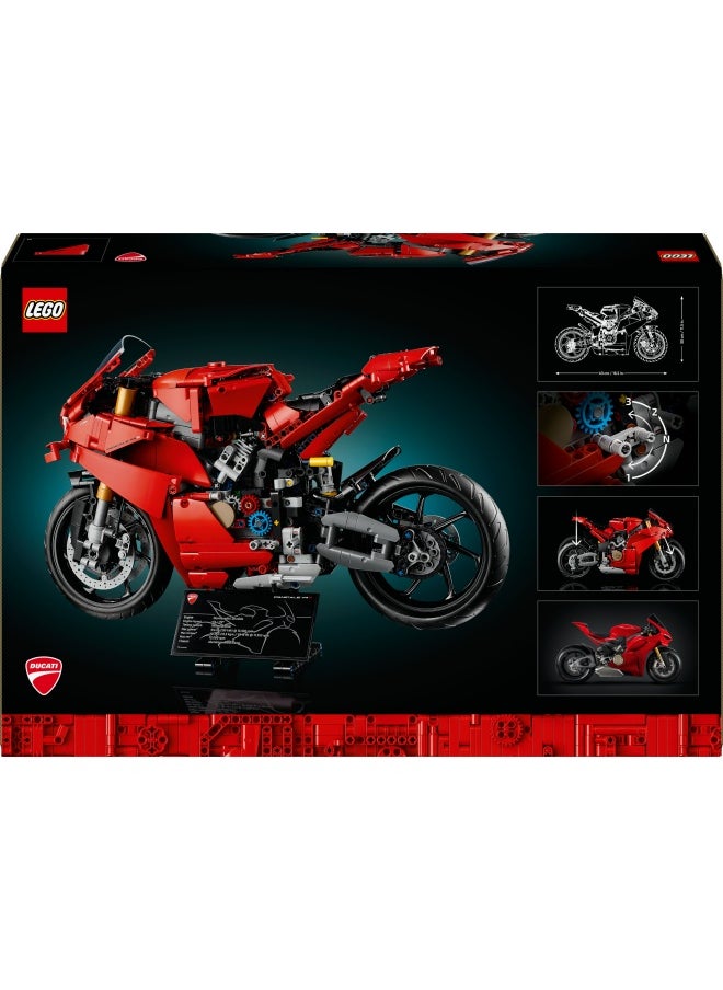 Technic Ducati Panigale V4 S Motorcycle Model - Building Sets for Adults, Men & Women Aged 18+ - Gifts for Motorbike Fans - 42202 (1603 pieces)