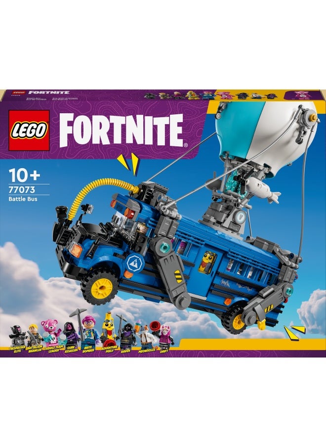 Fortnite Battle Bus Set, Collectible Video Game Vehicle Toy for Boys & Girls, with 9 Character Minifigures, Gift for Gamers and Fans Aged 10 and Over 77073 (954 pieces)