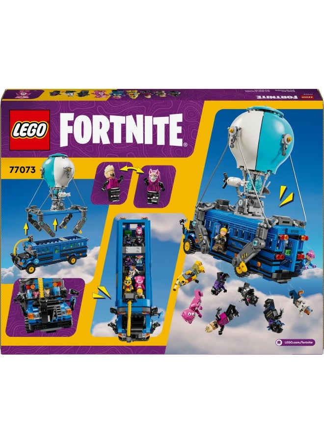 Fortnite Battle Bus Set, Collectible Video Game Vehicle Toy for Boys & Girls, with 9 Character Minifigures, Gift for Gamers and Fans Aged 10 and Over 77073 (954 pieces)