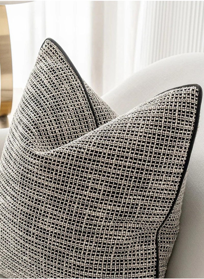 Cushion Marlee Steele (with filler) Pillow Knot Home Cover Set for Modern Sofa Contemporary Living Room Bedroom and Office Soft Washable