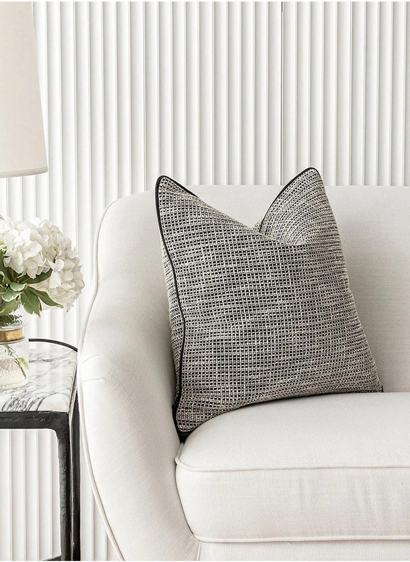 Cushion Marlee Steele (with filler) Pillow Knot Home Cover Set for Modern Sofa Contemporary Living Room Bedroom and Office Soft Washable