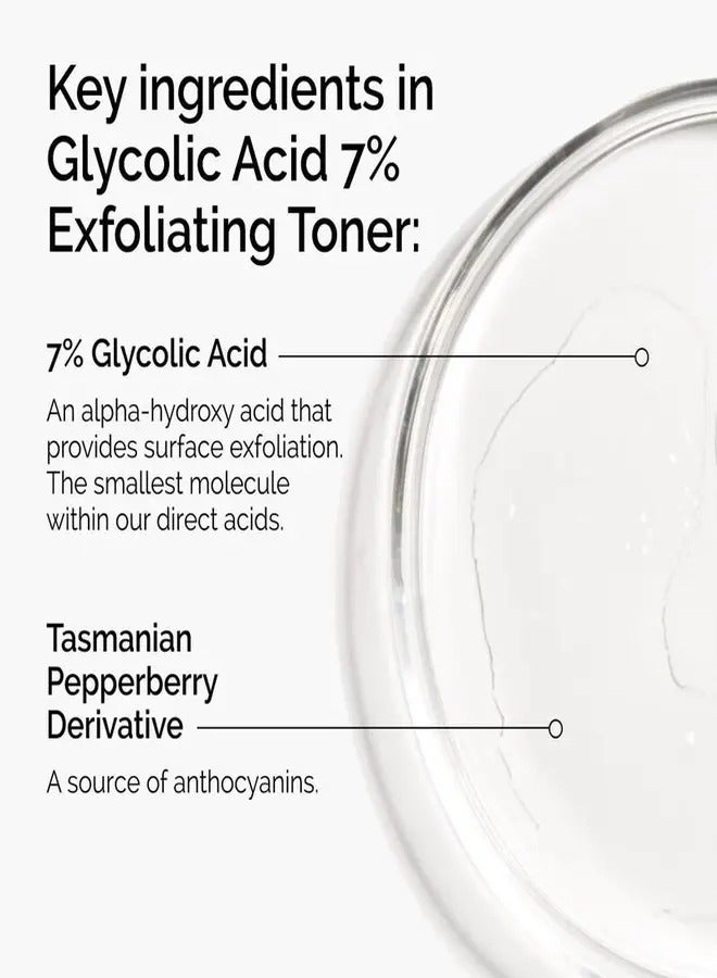 Glycolic Acid 7% Exfoliating Toner 100ml 100mlml