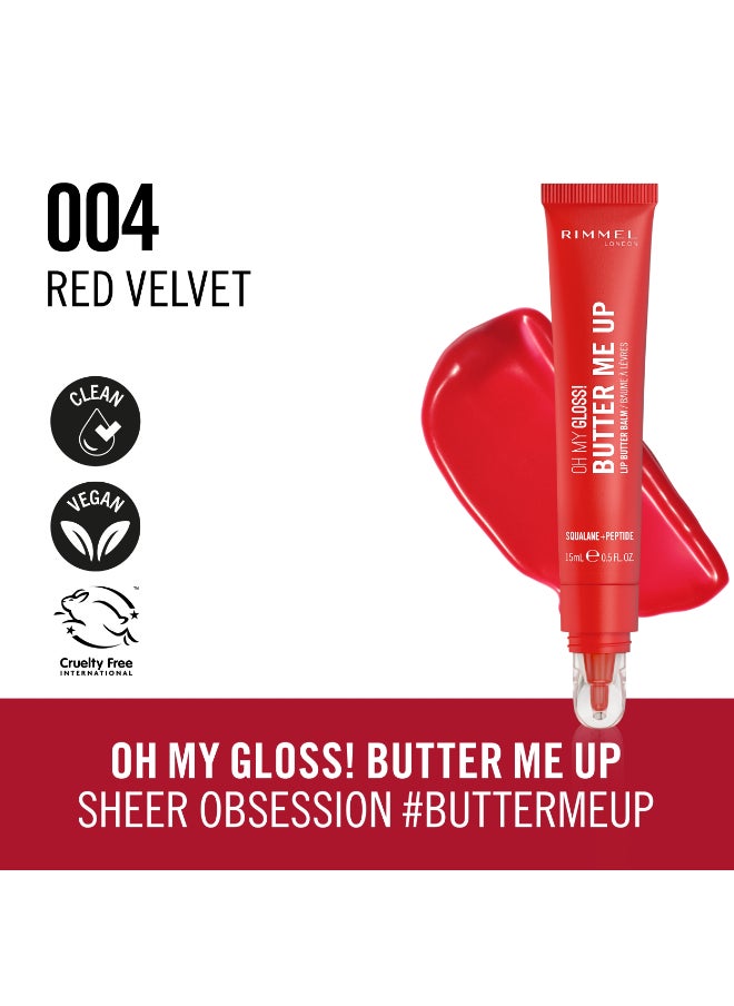 Oh My Gloss Butter Me Up Lip Butter Balm - 004 - Red Velvet, 15ml