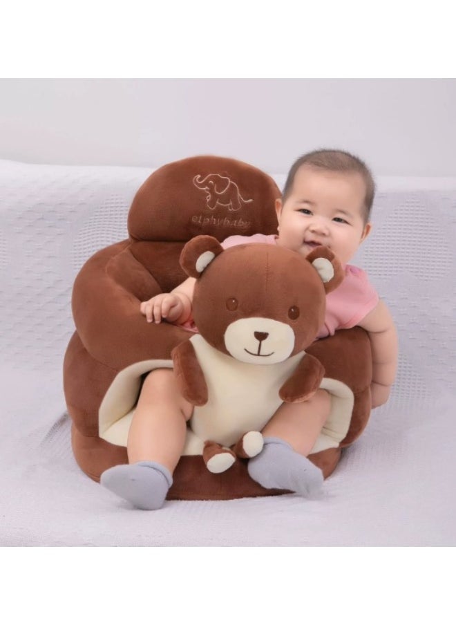 Baby Learning Sofa - Toddler Sitting Practice Chair with Safety Backrest, Anti-Fall Design, Early Education Kids Stool