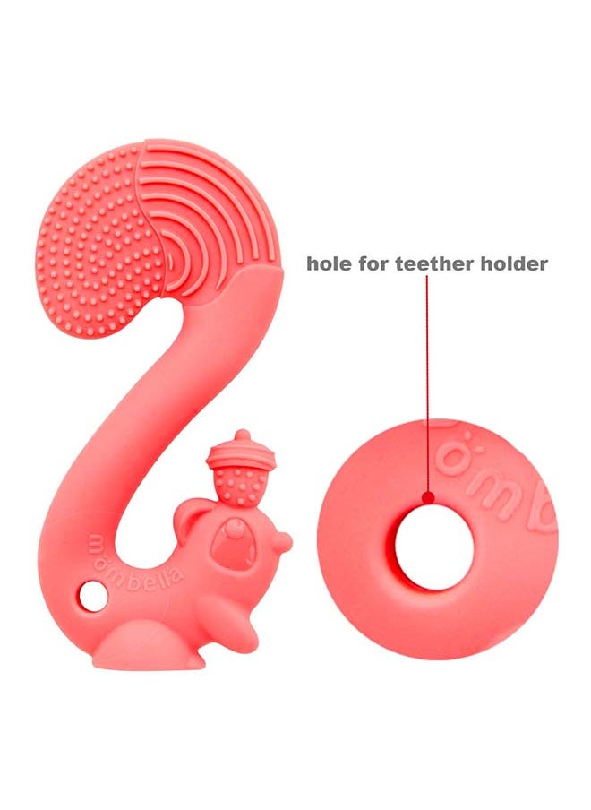 Squirrel Teether Toy | BPA-Free Silicone | Soft & Safe Baby Teething Toy | Fun Acorn Design | Dishwasher & Freezer Safe | 3M+ | Product Dimensions: L 9 x W 6 x H 14 cm