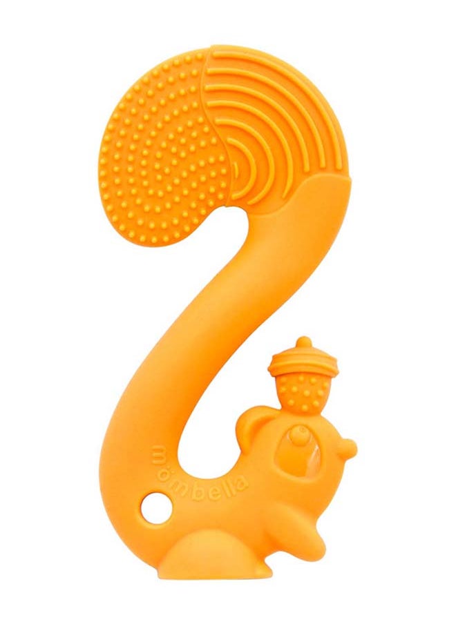 Squirrel Teether Toy | BPA-Free Silicone | Soft & Safe Baby Teething Toy | Fun Acorn Design | Dishwasher & Freezer Safe | 3M+ | Product Dimensions: L 9 x W 6 x H 14 cm