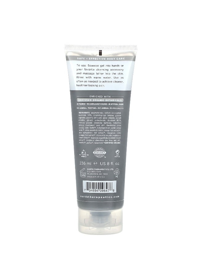 Earth Therapeutics, Purifying Body Wash, With Medicinal Bamboo Charcoal, 8 fl oz (236 ml)