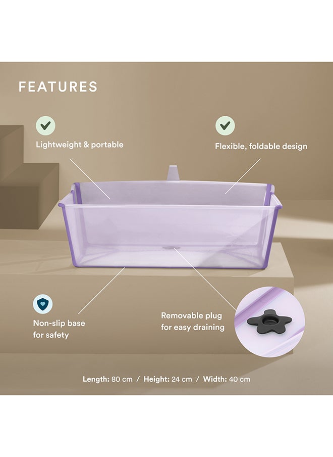 Extra-Large Foldable Baby Flexi Bath X Large Lavender