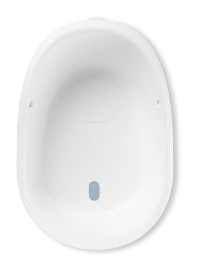 Wave 4-In-1 Baby Bath Tub, White And Blue
