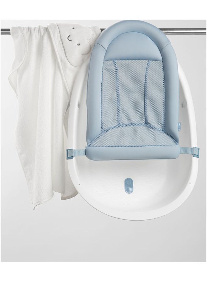 Wave 4-In-1 Baby Bath Tub, White And Blue