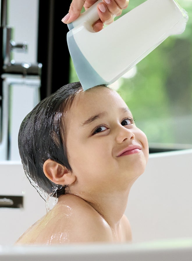 Wave Waterfall Hair Rinser For Babies And Kids - Tear-Free Bath Essential - White