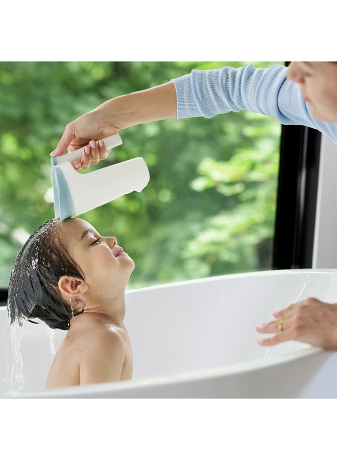 Wave Waterfall Hair Rinser For Babies And Kids - Tear-Free Bath Essential - White
