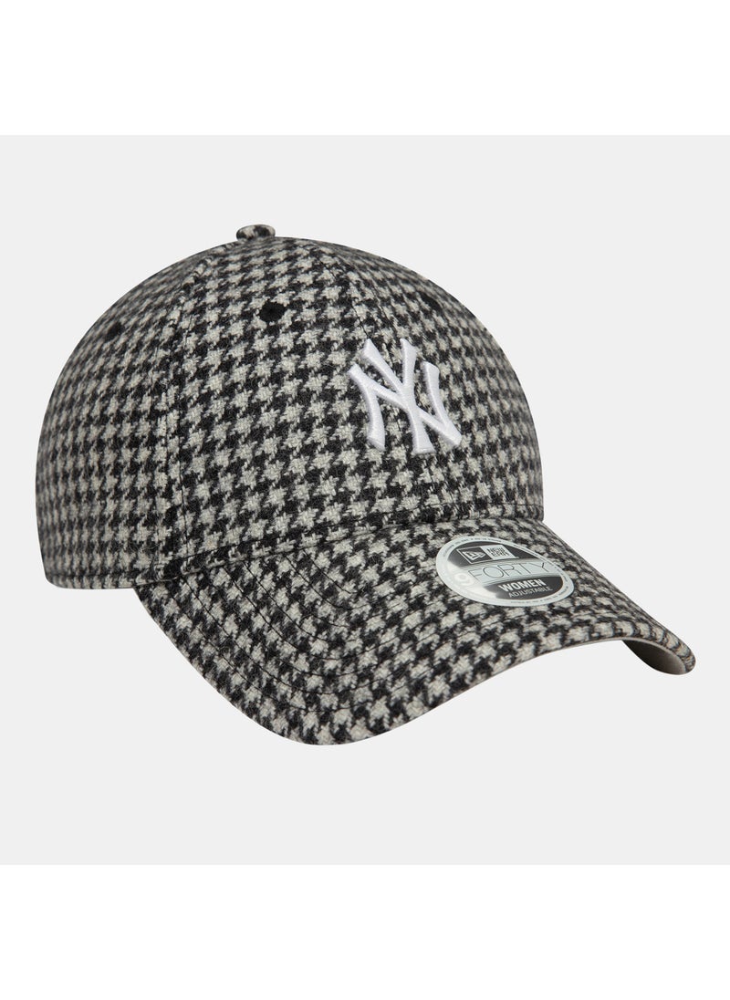 Women's MLB New York Yankees Houndstooth Collection 9FORTY Cap