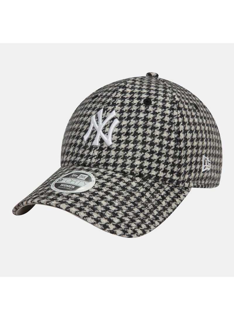 Women's MLB New York Yankees Houndstooth Collection 9FORTY Cap