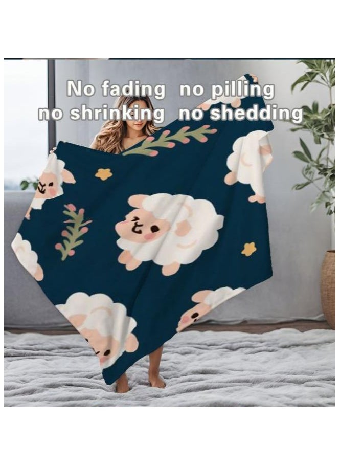 Children's or student cartoon flannel thin blanket (warm and comfortable, suitable for sleep, games) 100cm*150cm
