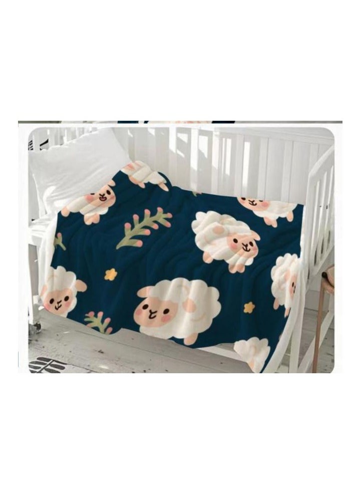 Children's or student cartoon flannel thin blanket (warm and comfortable, suitable for sleep, games) 100cm*150cm