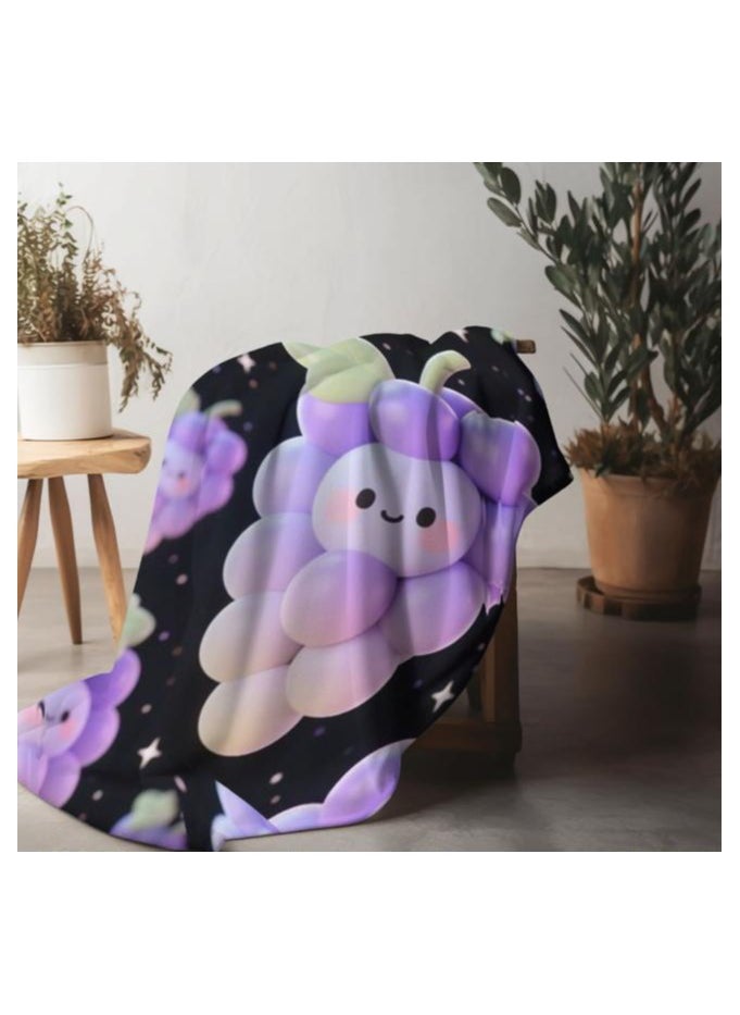 Children's or student cartoon flannel thin blanket (warm and comfortable, suitable for sleep, games) 100cm*150cm