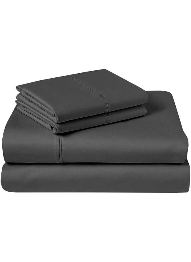 RV Short Queen Sheet Set - 400 Thread Count Egyptian Cotton Sheets, Made for RV, Camper & Motorhomes Cool and Breathable 4 PCs Sheet Sets - 15