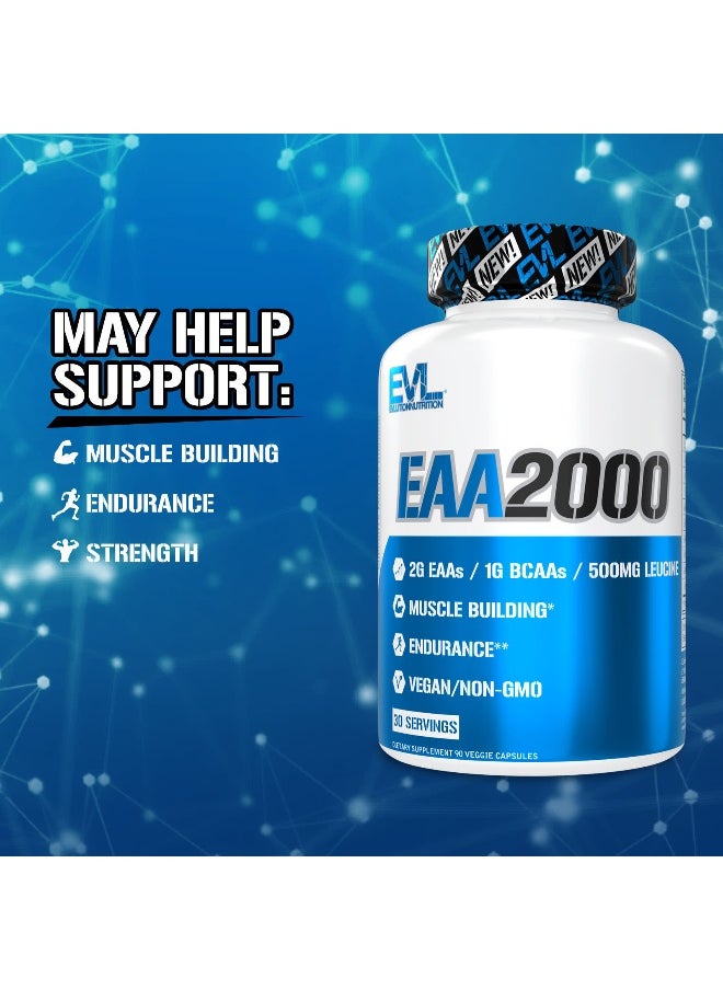 EVLution Nutrition, EAA2000, 90 Veggie Capsules