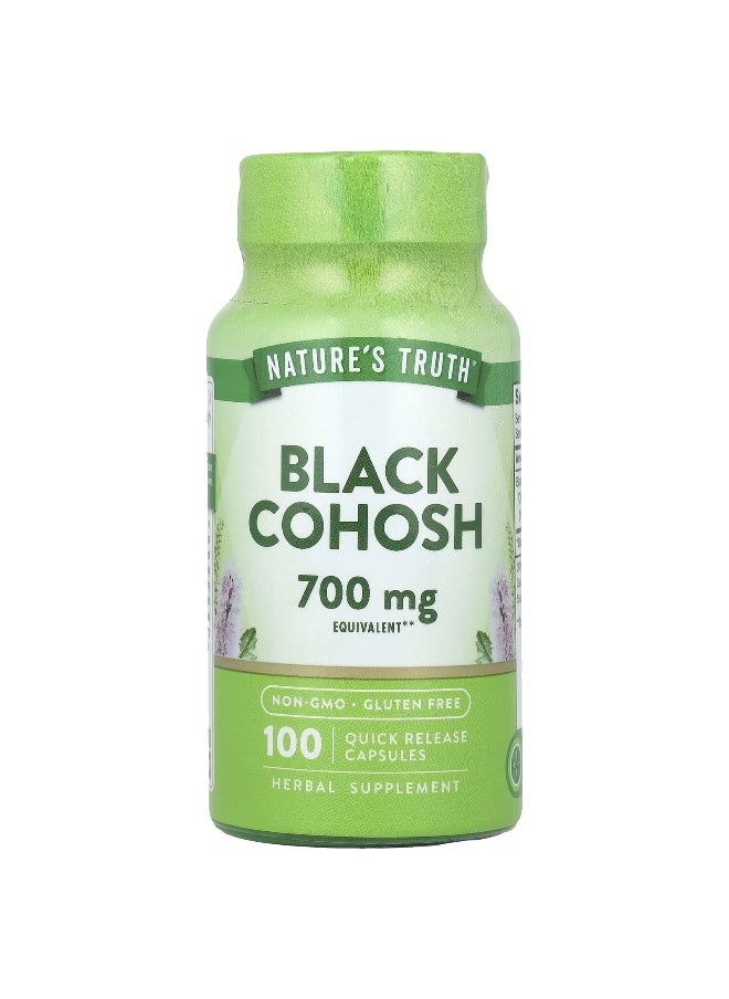 Nature's Truth, Black Cohosh, 700 mg, 100 Quick Release Capsules