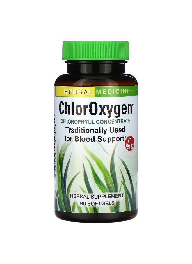 Herbs Etc., ChlorOxygen®, Chlorophyll Concentrate, 50 mg, 60 Softgels