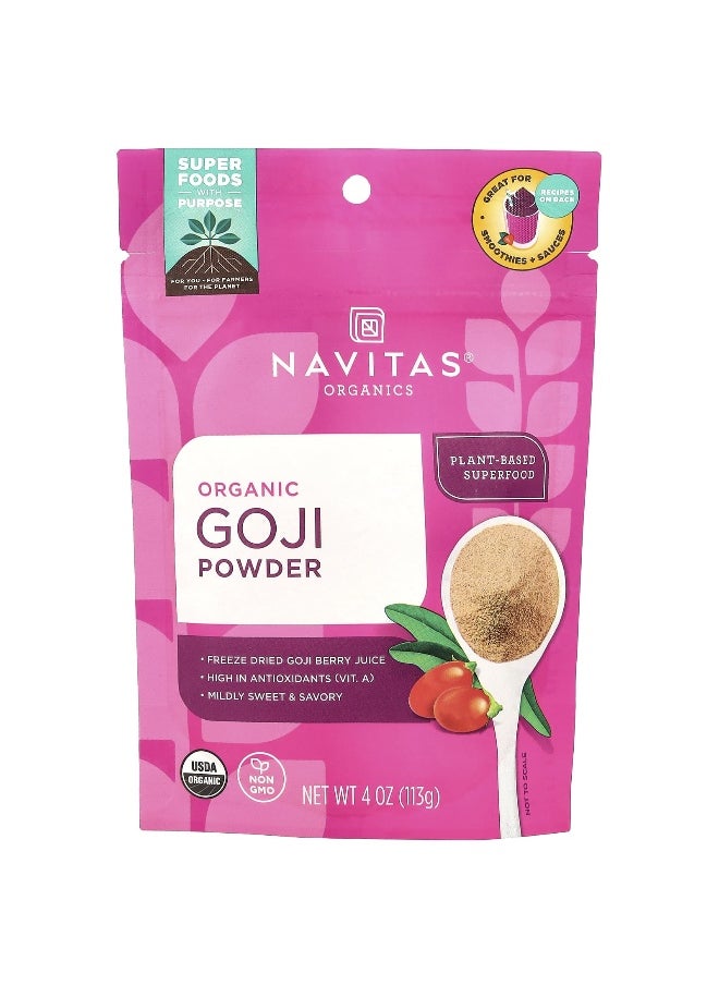 Navitas Organics, Organic Goji Powder, 4 oz (113 g)