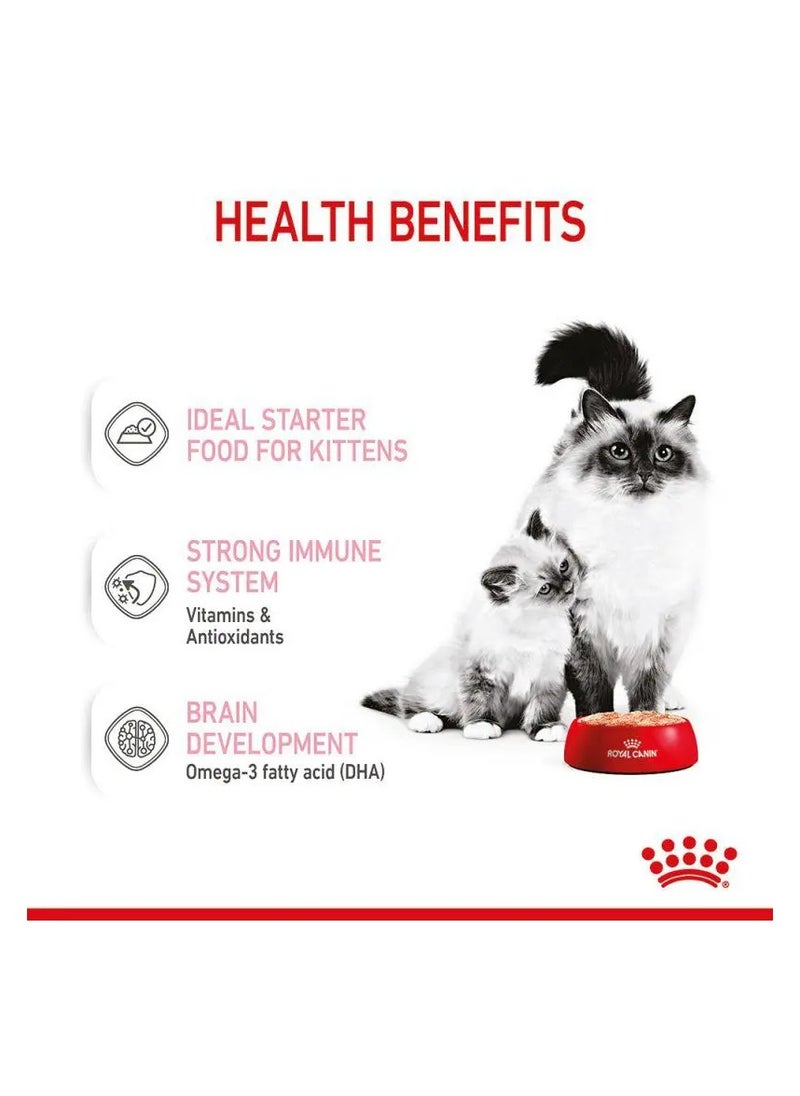 ROYAL CANIN FELINE MOTHER & BABYCAT MOUSSE WET FOOD CAN 195Gx12
