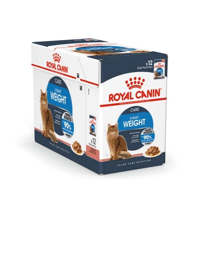 ROYAL CANIN FELINE CARE NUTRITION LIGHT WEIGHT CARE WET FOOD 12X85G