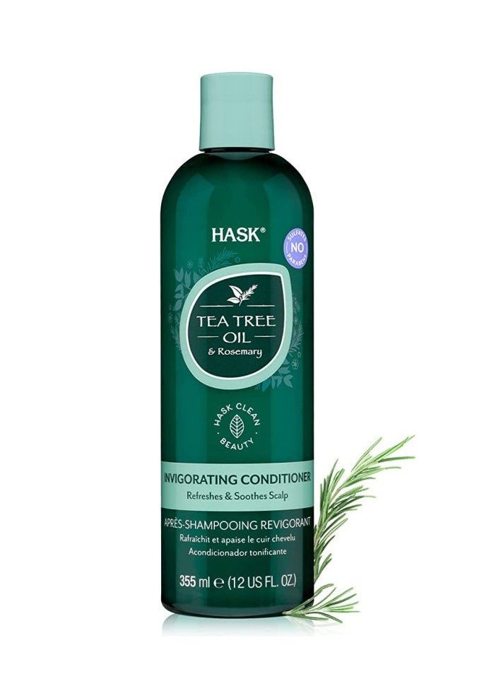 Tea Tree Oil and Rosemary Invigorating  Hair Conditioner Refreshes and Soothes Scalp 355ml