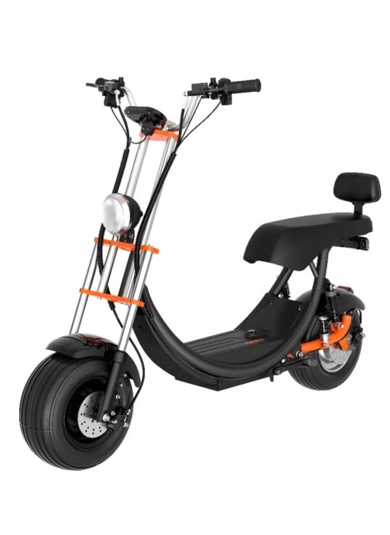 C2 Pro Electric Scooter 1200W Motor, 55KM/H Speed, 40-50KM Range, 150Kg Load Capacity, LED Light, 10-Inch Tires, Waterproof