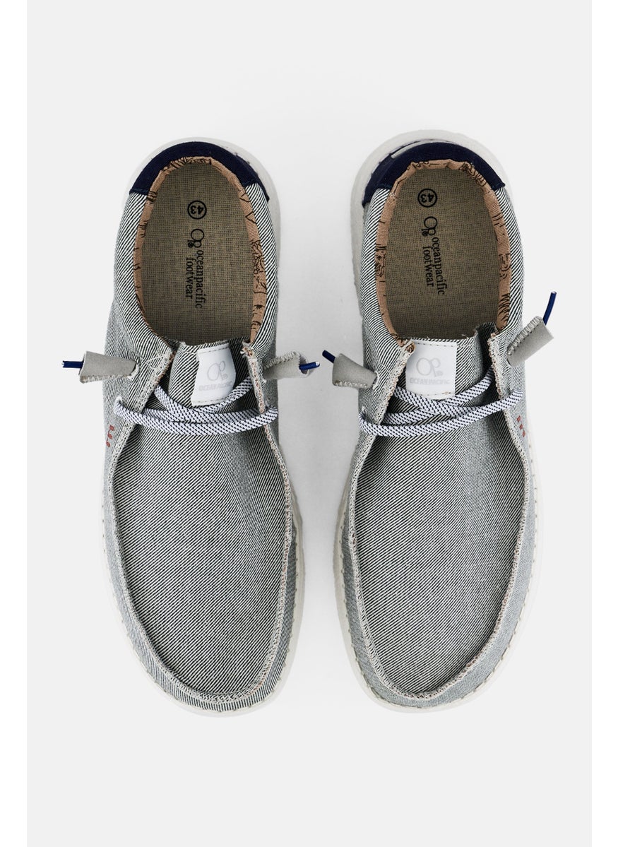 Men Lace Up Sneaker Shoe, Grey
