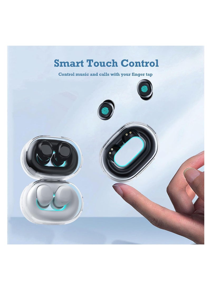 Active Noise Cancelling Sleep Headphones, Mini Bluetooth Earbuds for Small Ear Canals, Discreet Low-Profile Wireless Earbuds, Invisible and Comfortable for Sleep and Relaxation.