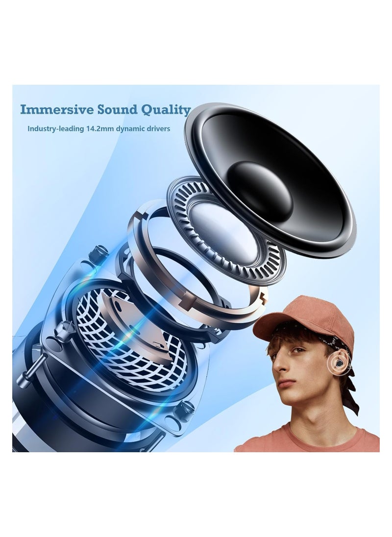 Active Noise Cancelling Sleep Headphones, Mini Bluetooth Earbuds for Small Ear Canals, Discreet Low-Profile Wireless Earbuds, Invisible and Comfortable for Sleep and Relaxation.