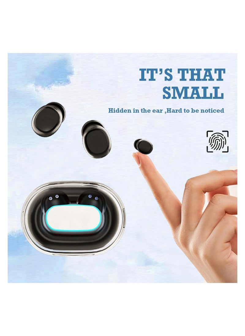 Active Noise Cancelling Sleep Headphones, Mini Bluetooth Earbuds for Small Ear Canals, Discreet Low-Profile Wireless Earbuds, Invisible and Comfortable for Sleep and Relaxation.