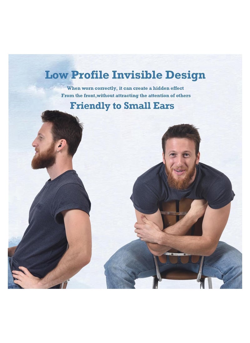 Active Noise Cancelling Sleep Headphones, Mini Bluetooth Earbuds for Small Ear Canals, Discreet Low-Profile Wireless Earbuds, Invisible and Comfortable for Sleep and Relaxation.