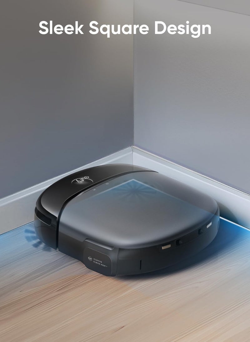 Omni S1 Robot Vacuum Cleaner with Mop, Groundbreaking Floor Washing System, All-in-One Station, 8000 Pa, Smart Obstacle Avoidance, Mop Auto-Retraction, Corner-to-Edge Deep Cleaning and Lift Mop 30 W ‎T2071 black