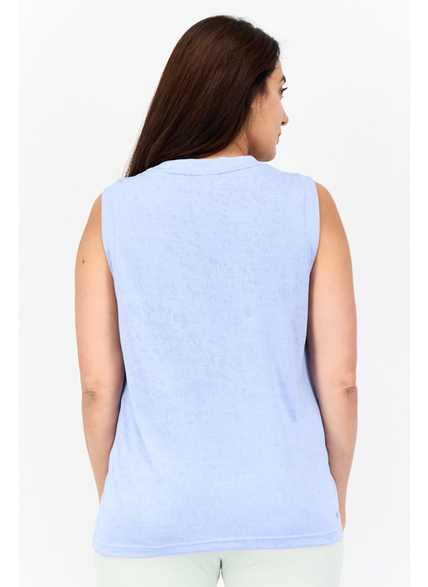 Women Sportswear Fit Sleeveless Tennis Tank Top, Lavender